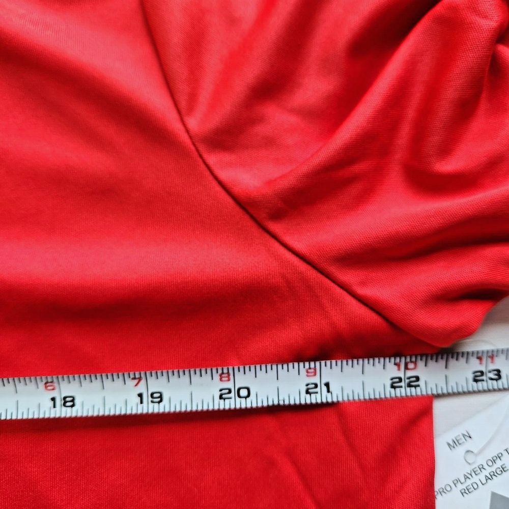 Pro Player T-Shirt Red Size Large Mens Wicking Light Weight NEW - Picture 5 of 10